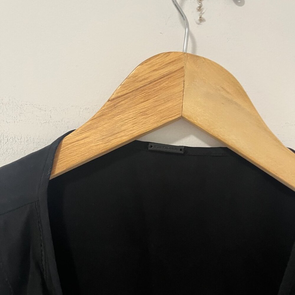Tahari Black Ruffle Tank Blouse Size XL - Picture 3 of 7